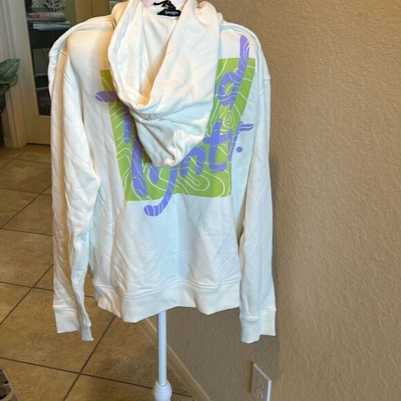 Allbirds unisex M R&R Hoodie Sweatshirt White Tread Lighter Graphic Loungewear - Picture 5 of 12